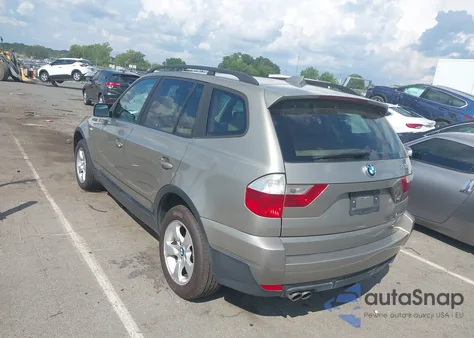 2008 BMW X3 3.0Si from USA, damaged, VIN WBXPC93488WJ23808